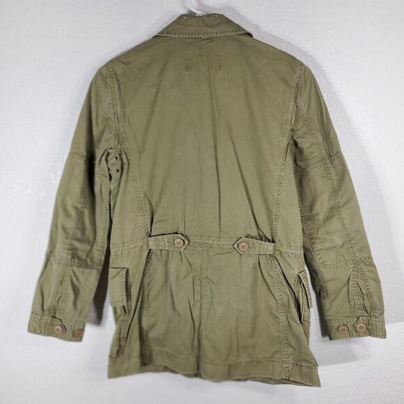 J. Crew Womans XS Boyfriend Fatigue Parka Field Cargo Jacket Utility Green - Picture 6 of 12